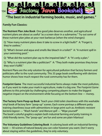 “Factory Farm Bookshelf: Family Fun Classics”