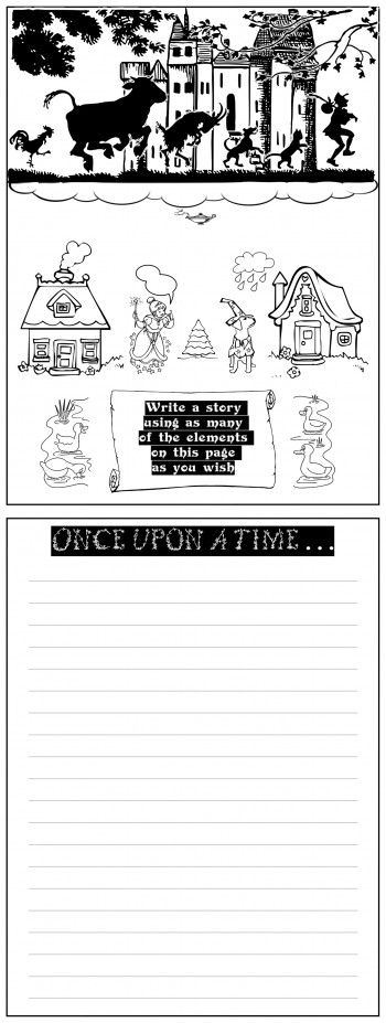 “Write Your Own Story” Coloring Page